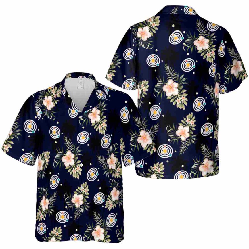 Space Hibiscus Palm Hawaiian Shirt Premium grade