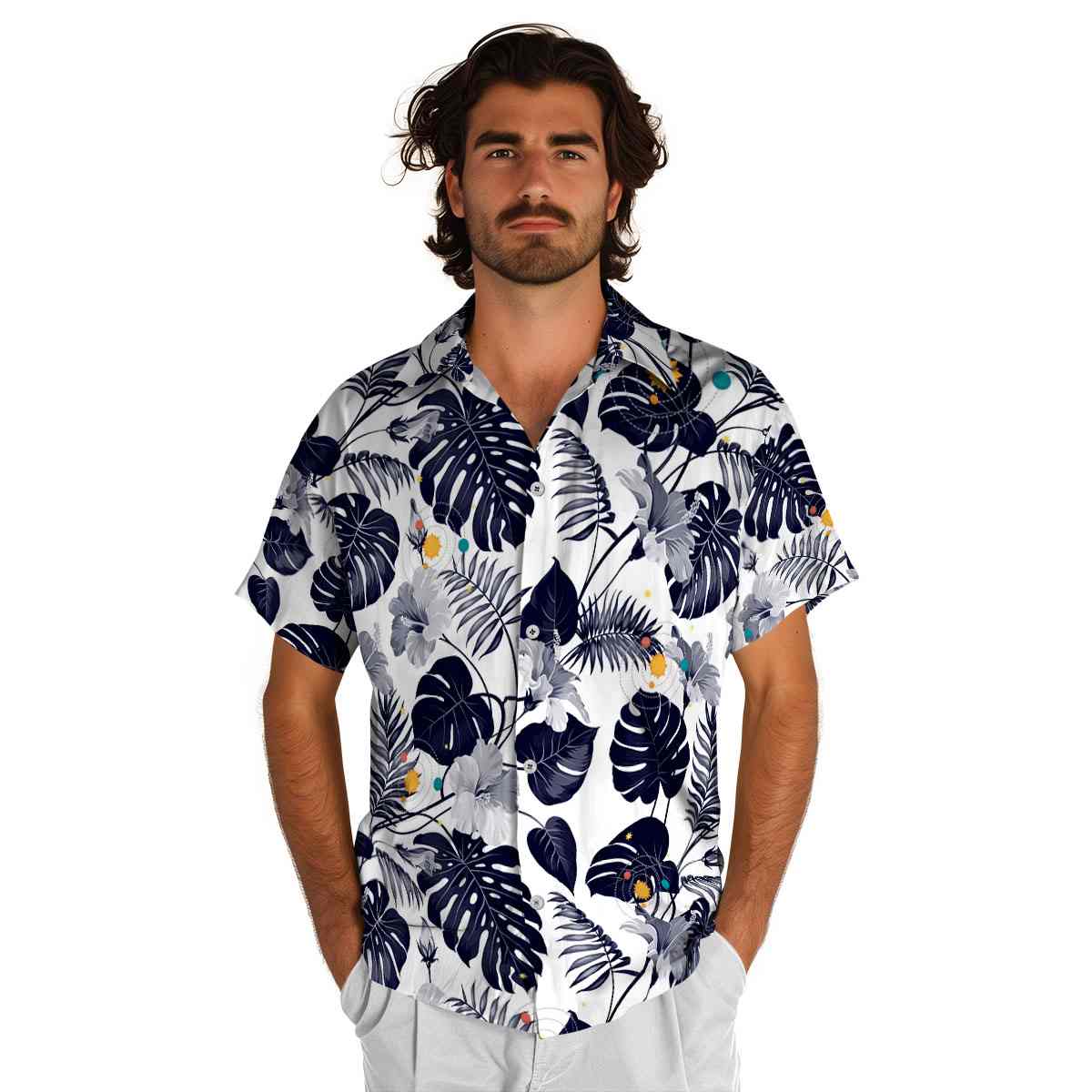 Space Leaf Pattern Hawaiian Shirt New Arrival Space Leaf Pattern Hawaiian Shirt New Arrival