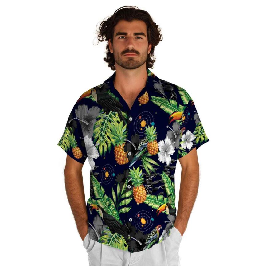 Space Leafy Toucan Hawaiian Shirt New Arrival