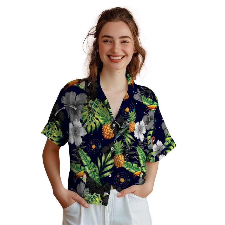 Space Leafy Toucan Hawaiian Shirt Top rated