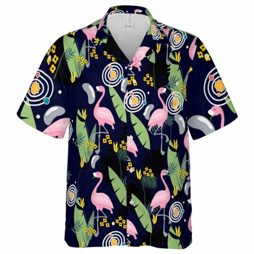 Space Pink Flamingo Hawaiian Shirt Fashion forward