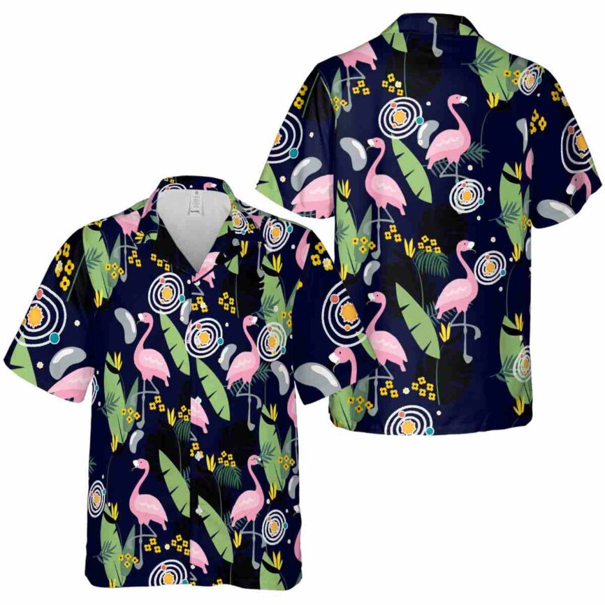 Space Pink Flamingo Hawaiian Shirt Premium grade