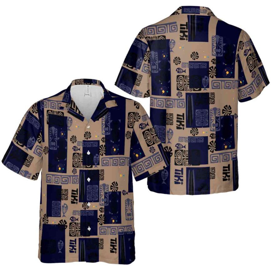 Space Tiki Motifs Hawaiian Shirt Premium grade