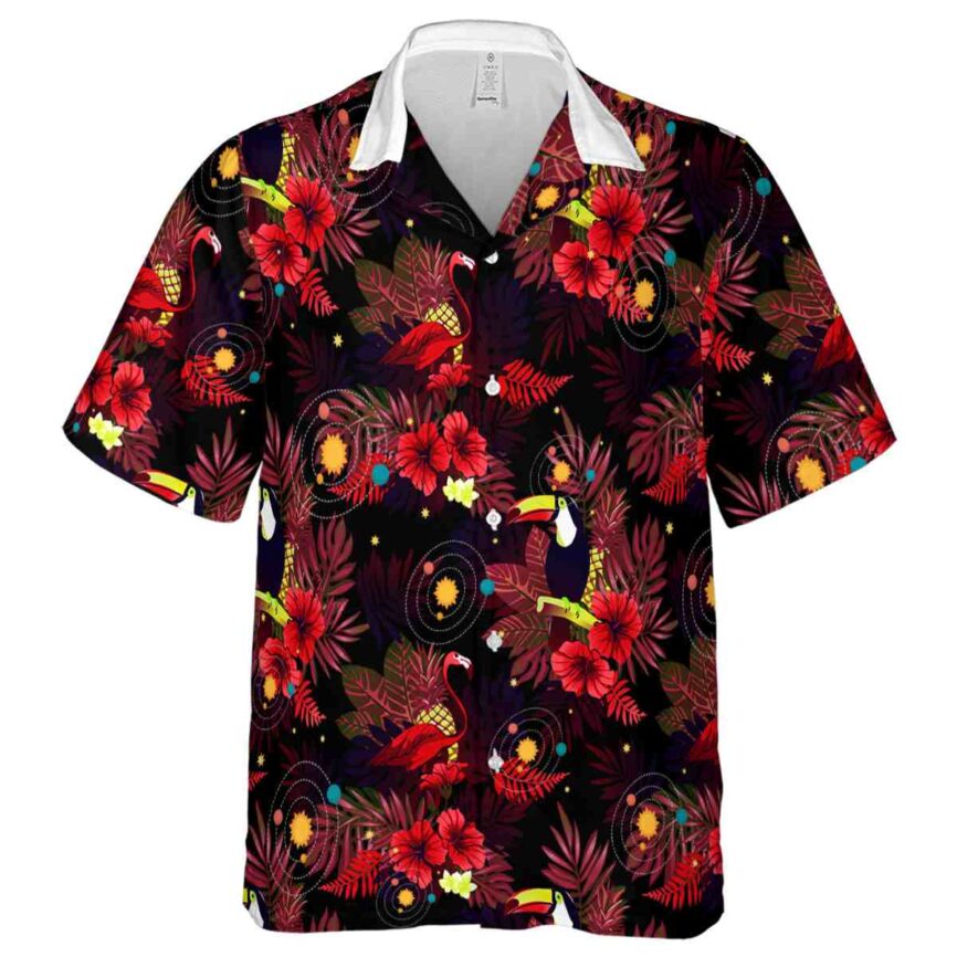 Space Tropical Bird Hawaiian Shirt Fashion forward