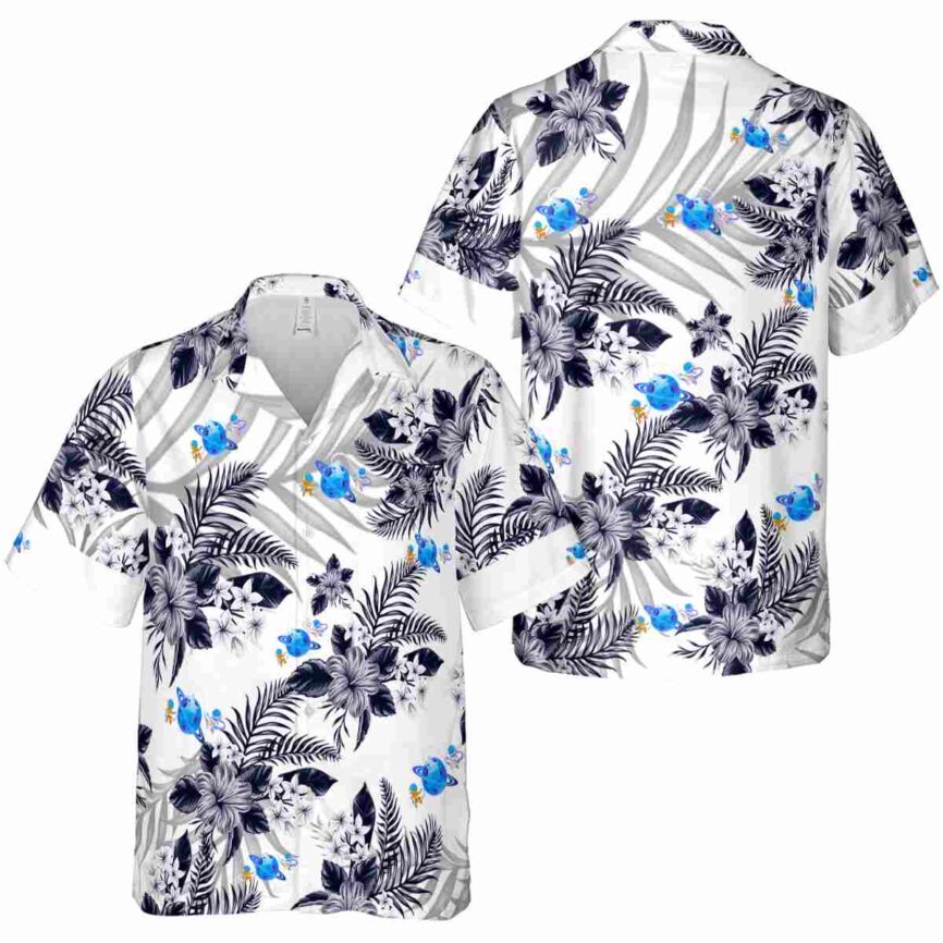 Space Tropical Blossom Hawaiian Shirt Premium grade