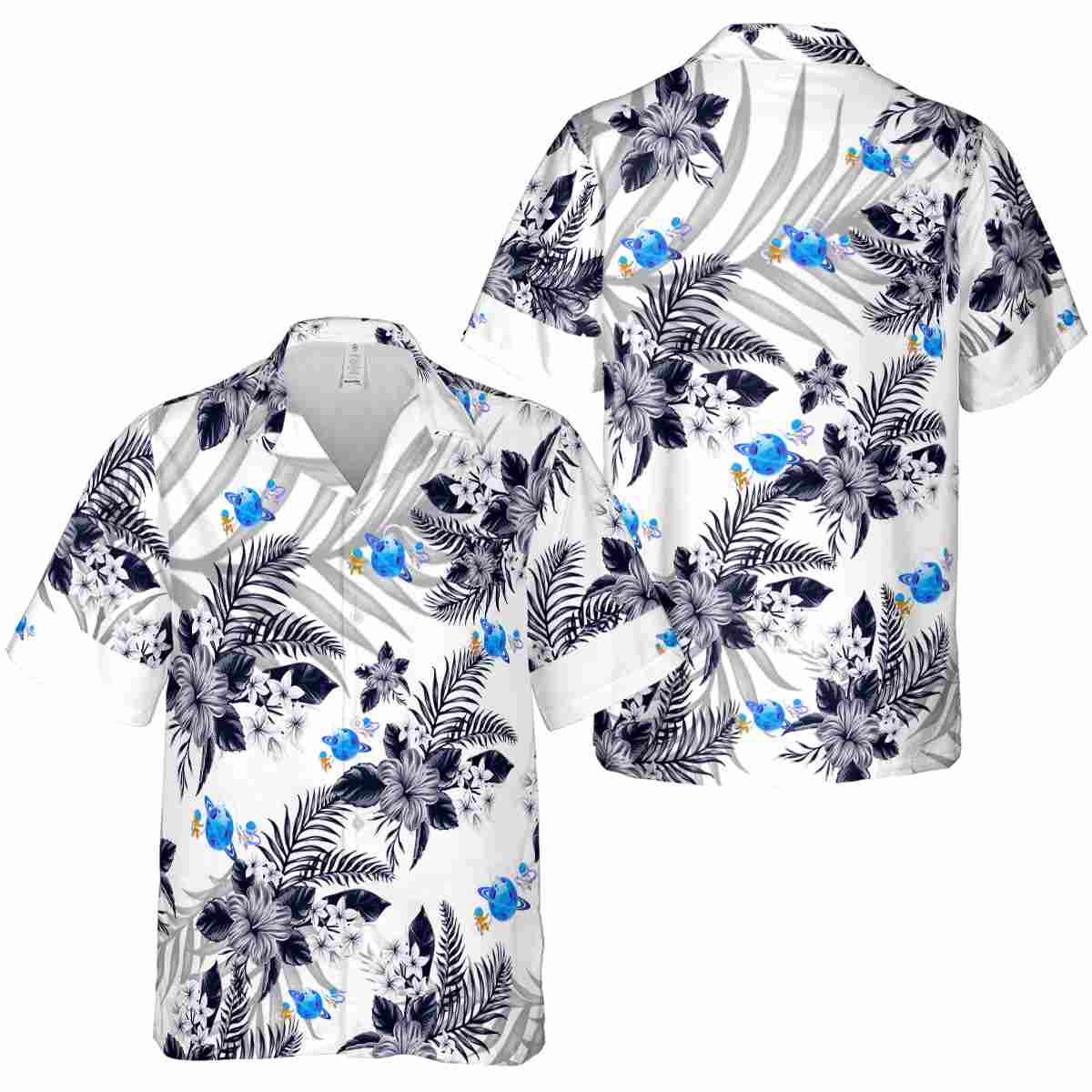 Space Tropical Blossom Hawaiian Shirt Premium grade Space Tropical Blossom Hawaiian Shirt Premium grade