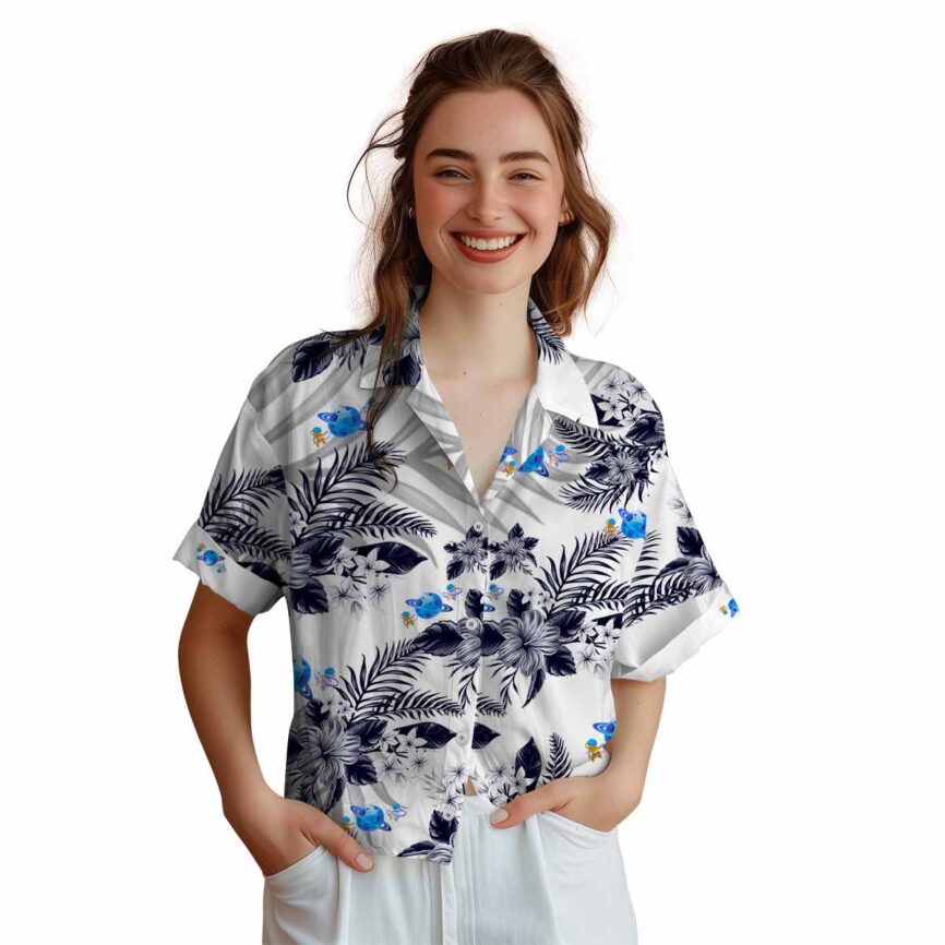 Space Tropical Blossom Hawaiian Shirt Top rated