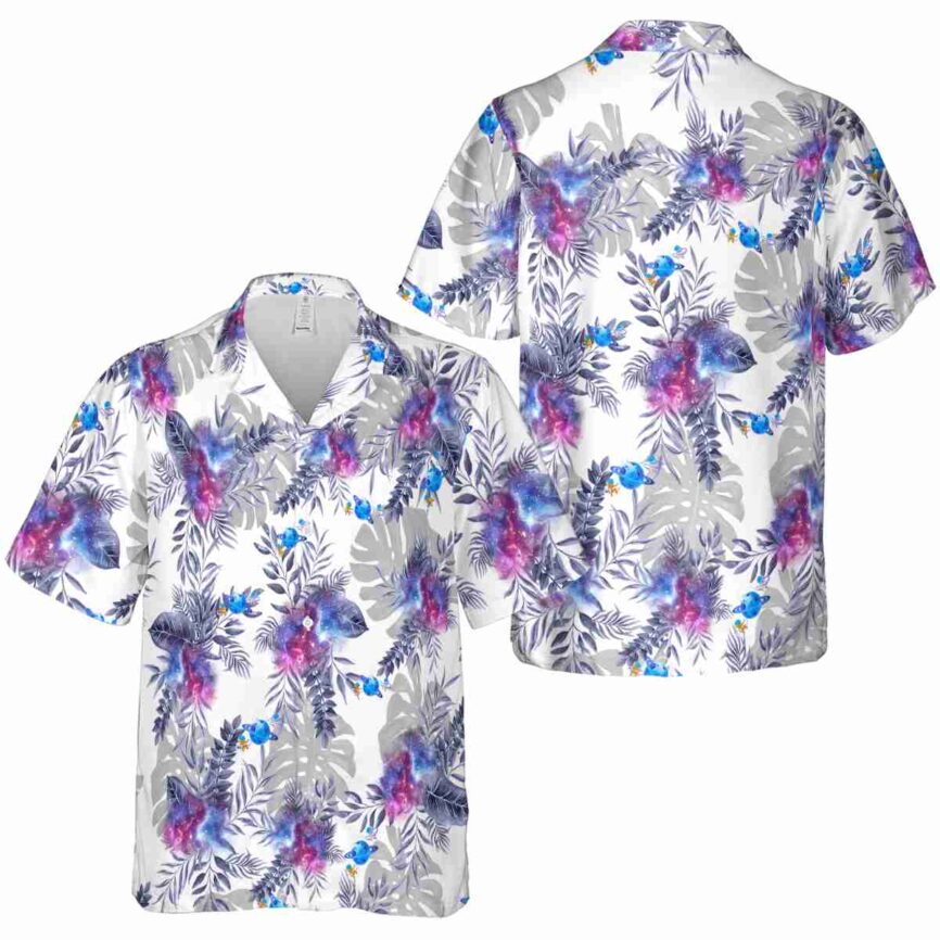 Space Tropical Fronds Hawaiian Shirt Premium grade