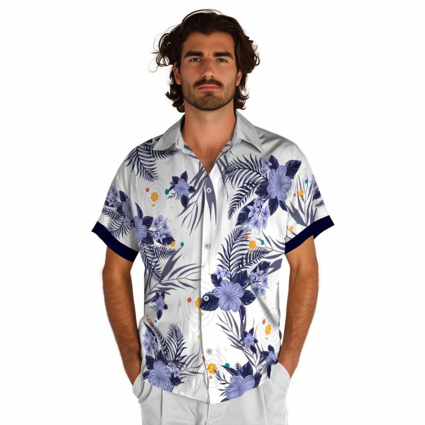 Space US Flag Floral Hawaiian Shirt New Arrival