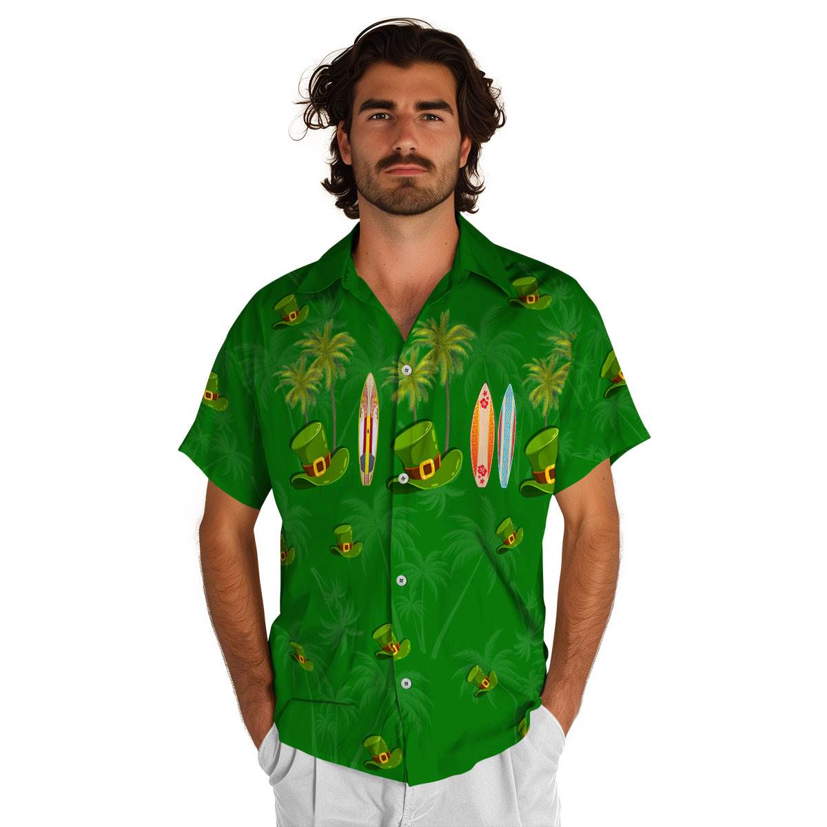 St Patricks Day Island Theme Hawaiian Shirt New Arrival St Patricks Day Island Theme Hawaiian Shirt New Arrival