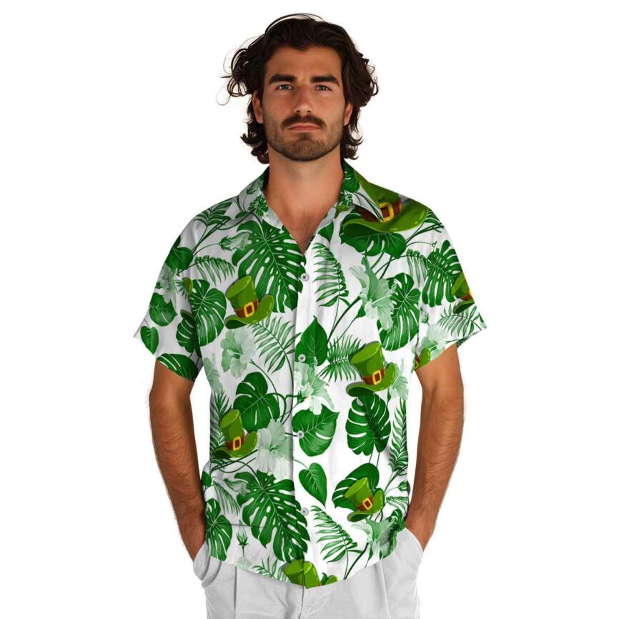 St Patricks Day Leaf Pattern Hawaiian Shirt New Arrival