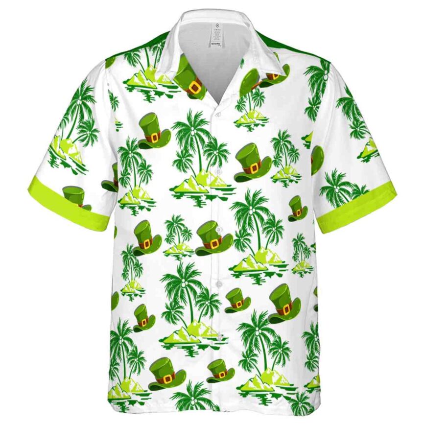 St Patricks Day Palm Island Graphic Hawaiian Shirt Fashion forward