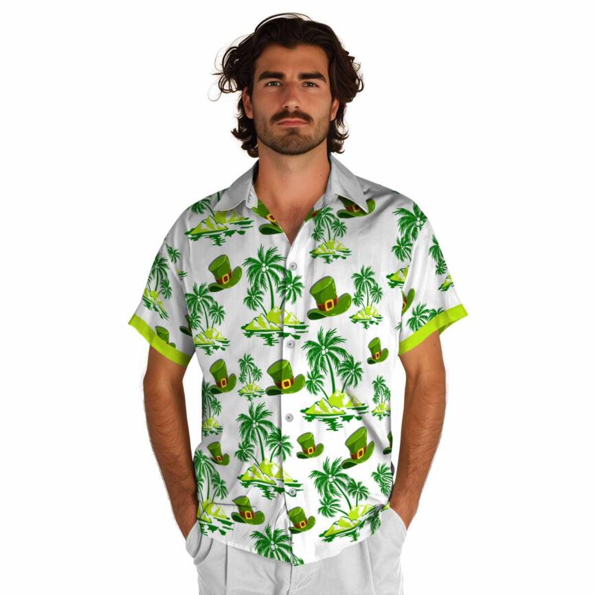 St Patricks Day Palm Island Graphic Hawaiian Shirt New Arrival