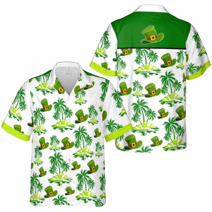 St Patricks Day Palm Island Graphic Hawaiian Shirt Premium grade