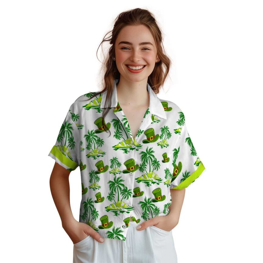 St Patricks Day Palm Island Graphic Hawaiian Shirt Top rated