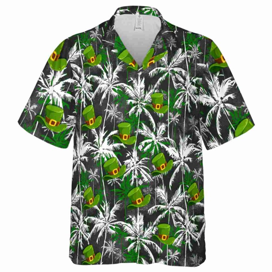 St Patricks Day Palm Themed Hawaiian Shirt Fashion forward