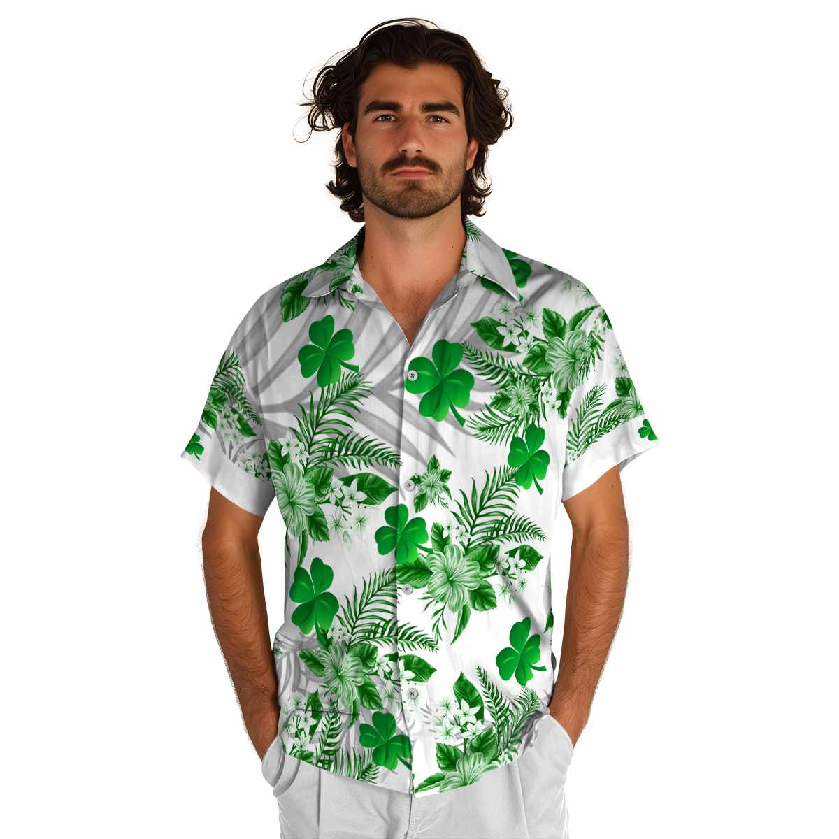 St Patricks Day Tropical Blossom Hawaiian Shirt New Arrival St Patricks Day Tropical Blossom Hawaiian Shirt New Arrival