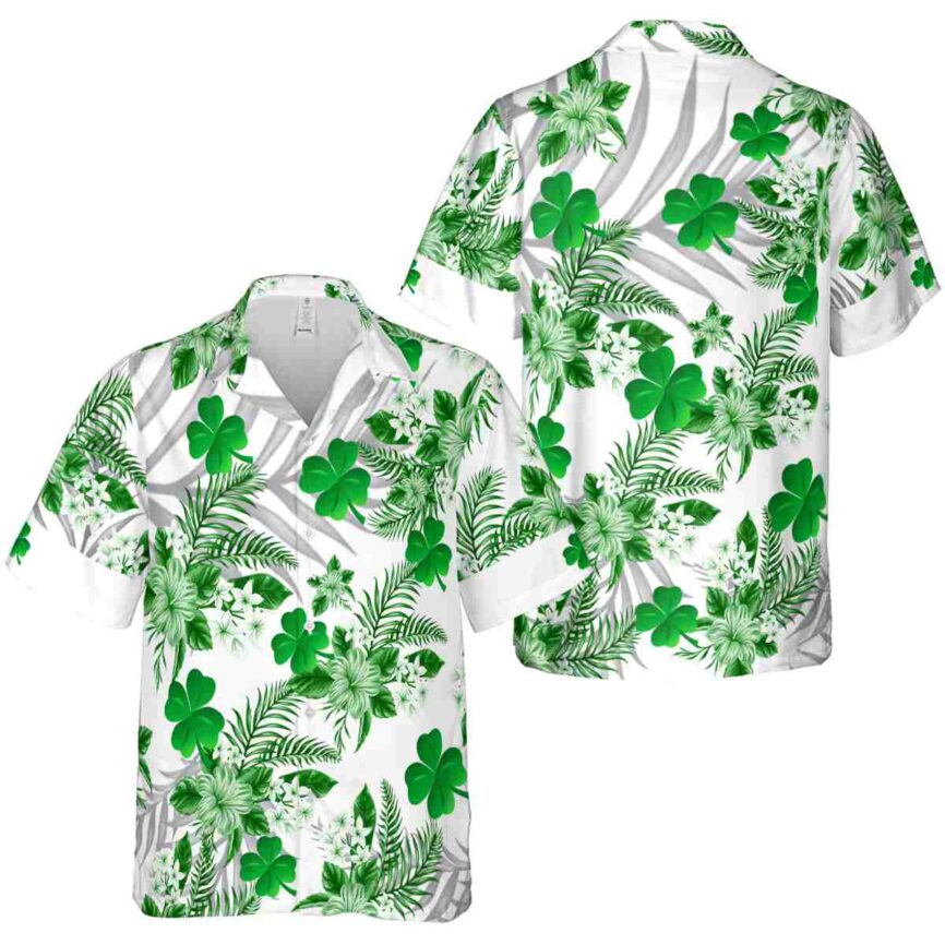 St Patricks Day Tropical Blossom Hawaiian Shirt Premium grade