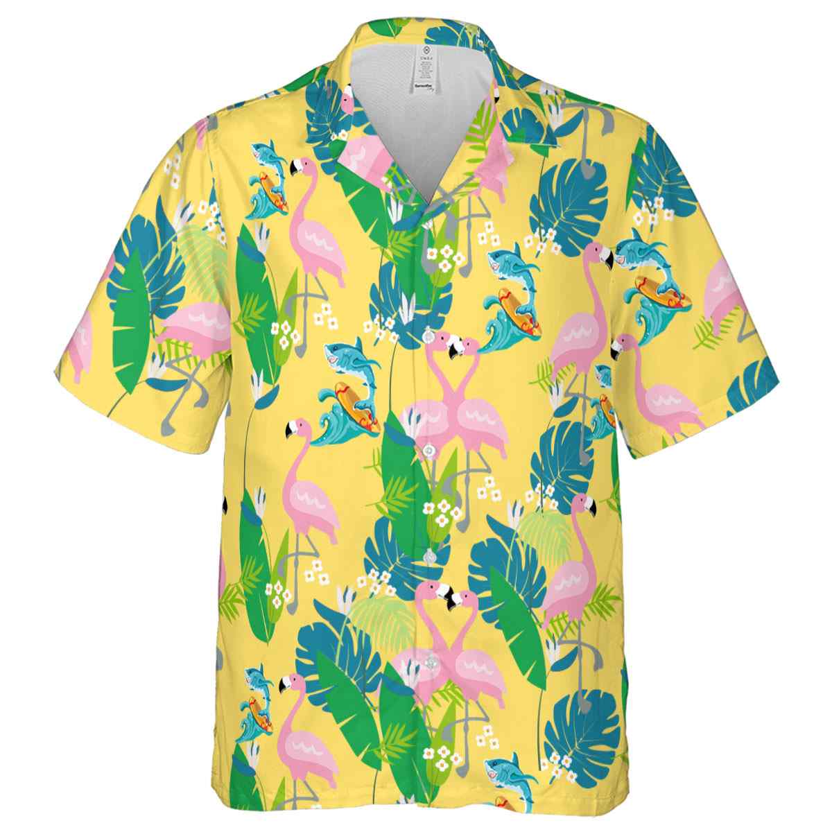 Summer Flamingo Leaf Hawaiian Shirt Fashion forward Summer Flamingo Leaf Hawaiian Shirt Fashion forward