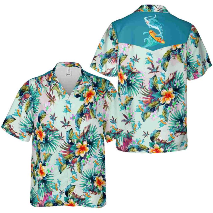 Summer Floral Burst Hawaiian Shirt Premium grade