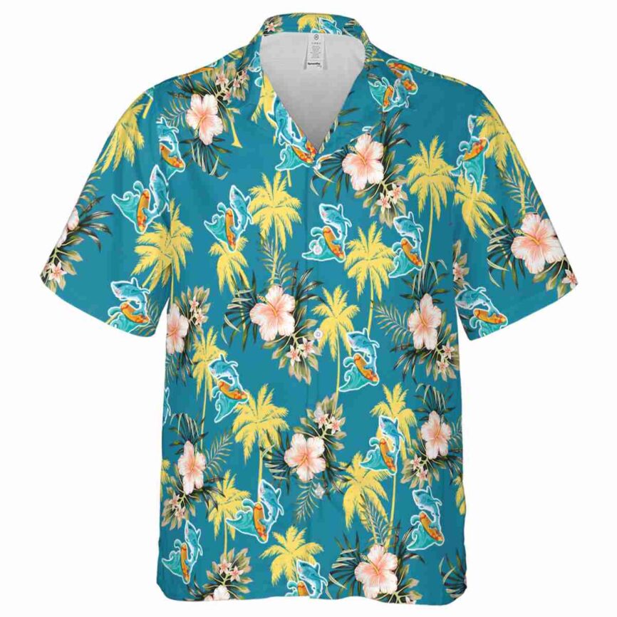 Summer Hibiscus Palm Hawaiian Shirt Fashion forward