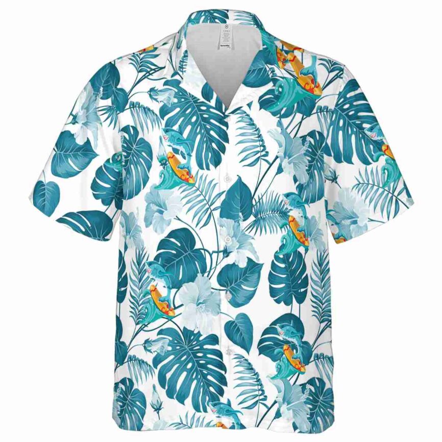 Summer Leaf Pattern Hawaiian Shirt Fashion forward
