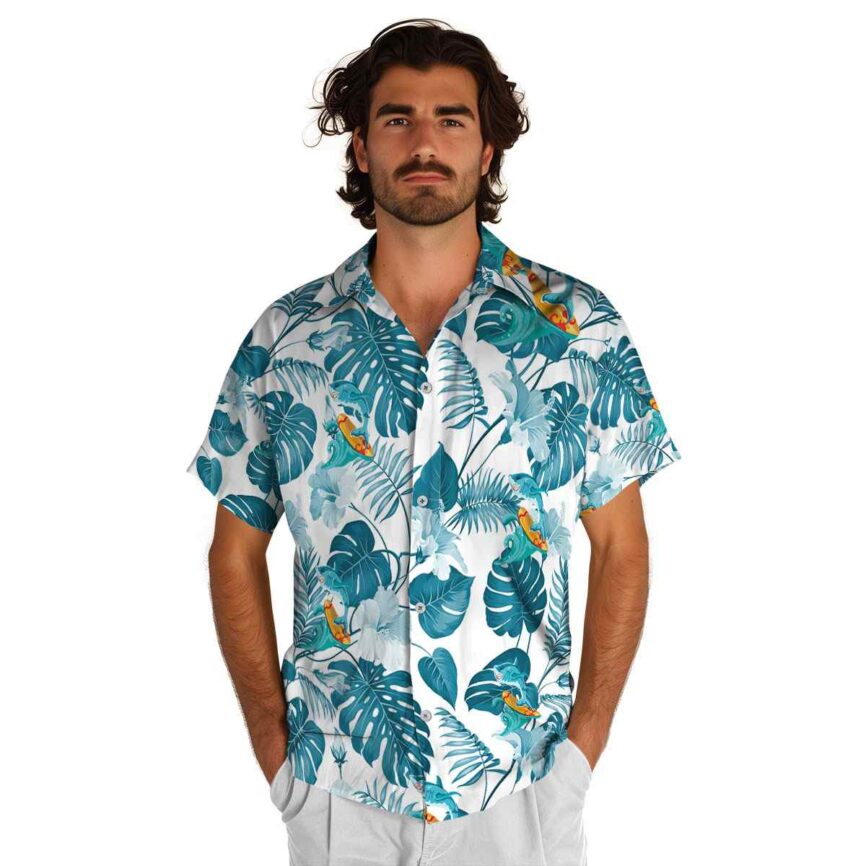 Summer Leaf Pattern Hawaiian Shirt New Arrival