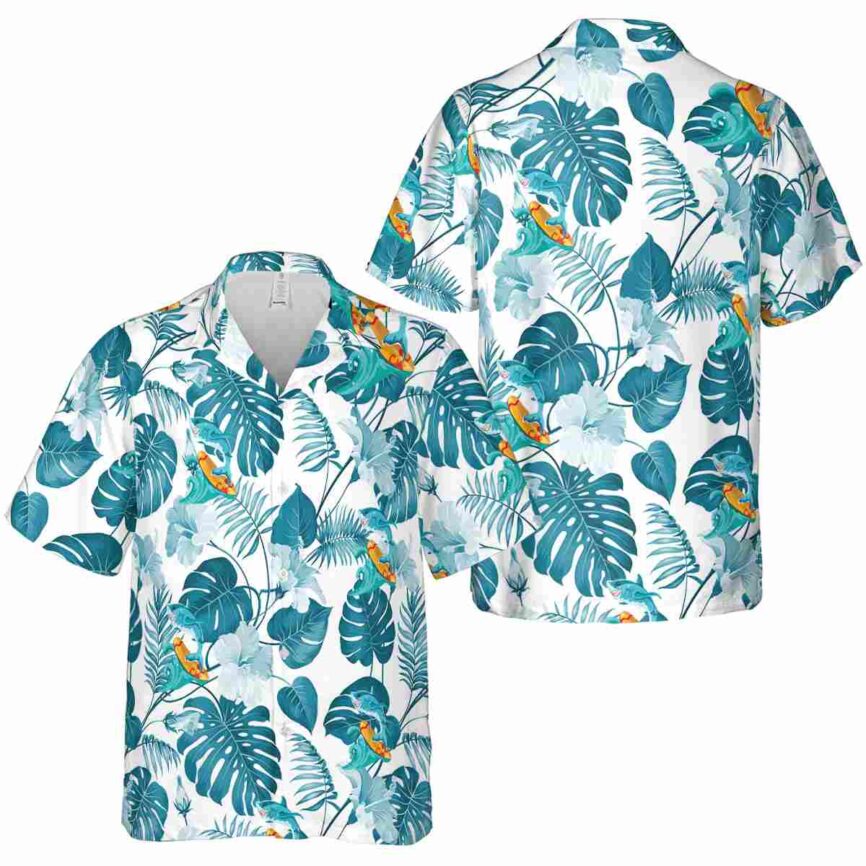 Summer Leaf Pattern Hawaiian Shirt Premium grade