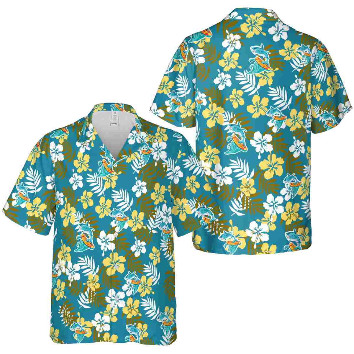 Summer Leafy Hibiscus Hawaiian Shirt Premium grade Summer Leafy Hibiscus Hawaiian Shirt Premium grade