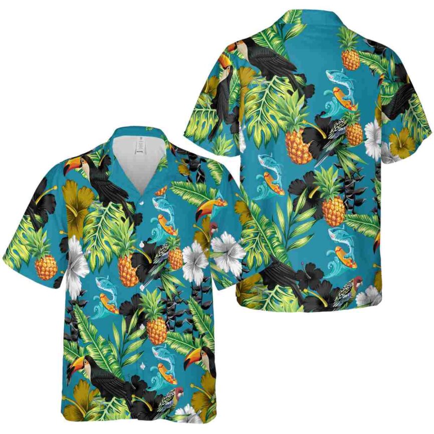 Summer Leafy Toucan Hawaiian Shirt Premium grade