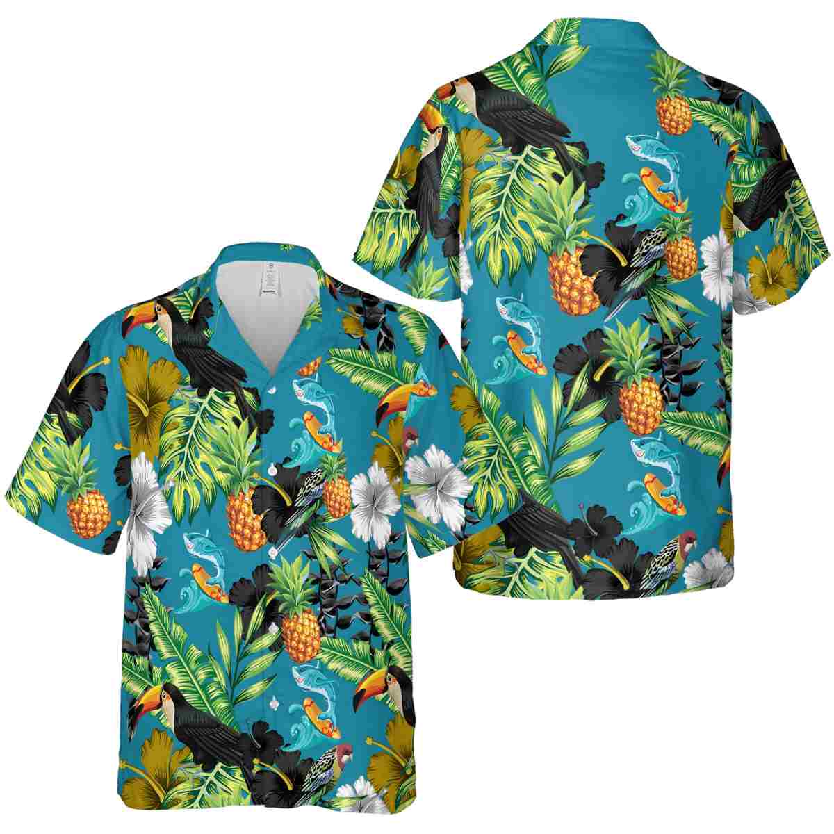 Summer Leafy Toucan Hawaiian Shirt Premium grade Summer Leafy Toucan Hawaiian Shirt Premium grade