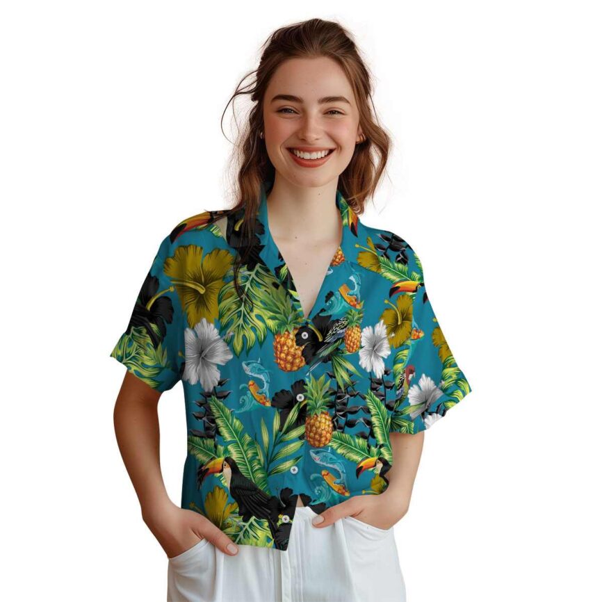 Summer Leafy Toucan Hawaiian Shirt Top rated