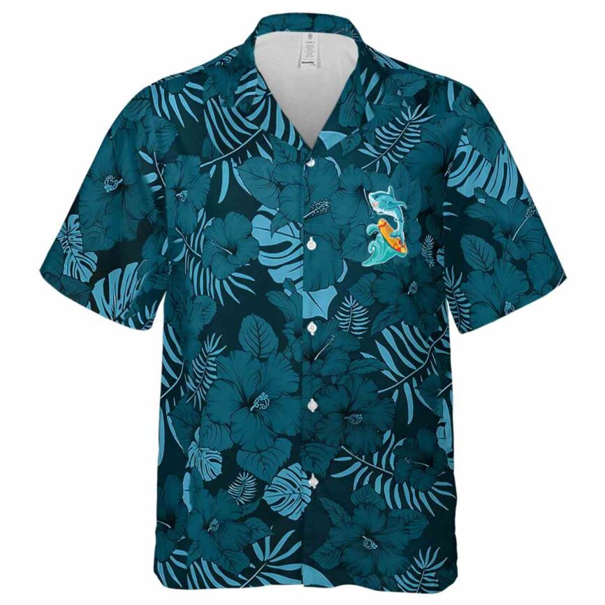 Summer Monochrome Floral Hawaiian Shirt Fashion forward