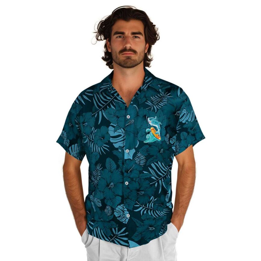 Summer Monochrome Floral Hawaiian Shirt New Arrival