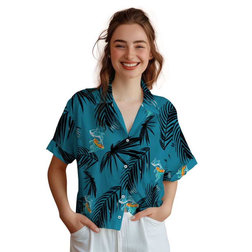 Summer Monochrome Palm Hawaiian Shirt Top rated
