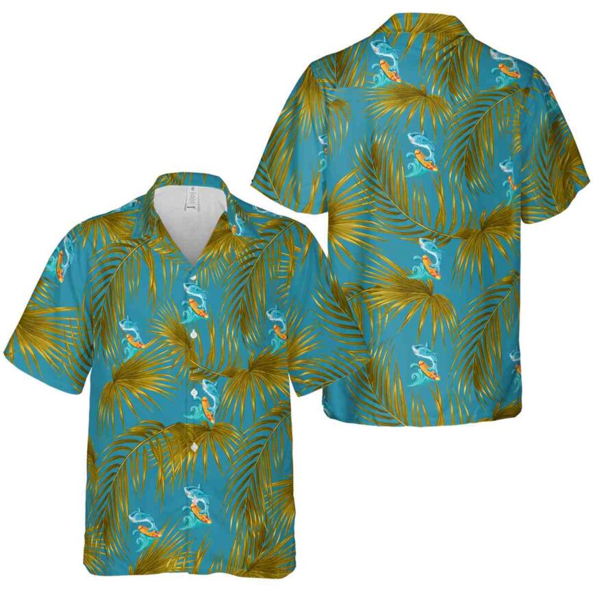 Summer Palm Frond Hawaiian Shirt Premium grade