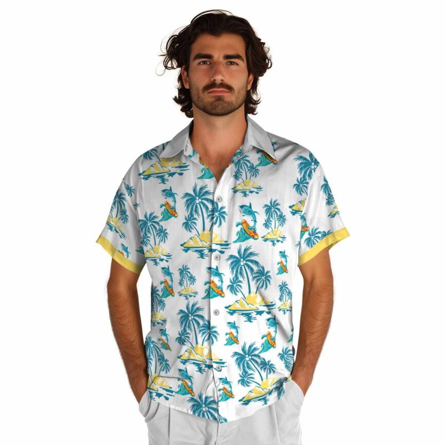 Summer Palm Island Graphic Hawaiian Shirt New Arrival