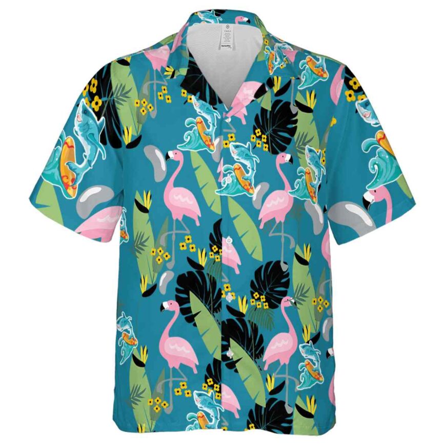 Summer Pink Flamingo Hawaiian Shirt Fashion forward