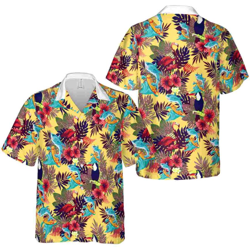 Summer Tropical Bird Hawaiian Shirt Premium grade