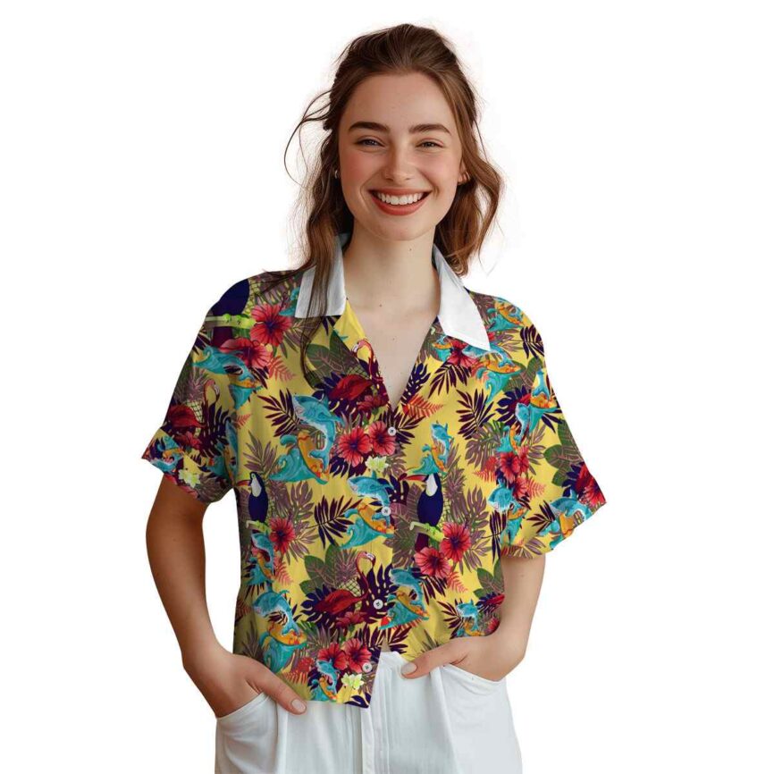 Summer Tropical Bird Hawaiian Shirt Top rated