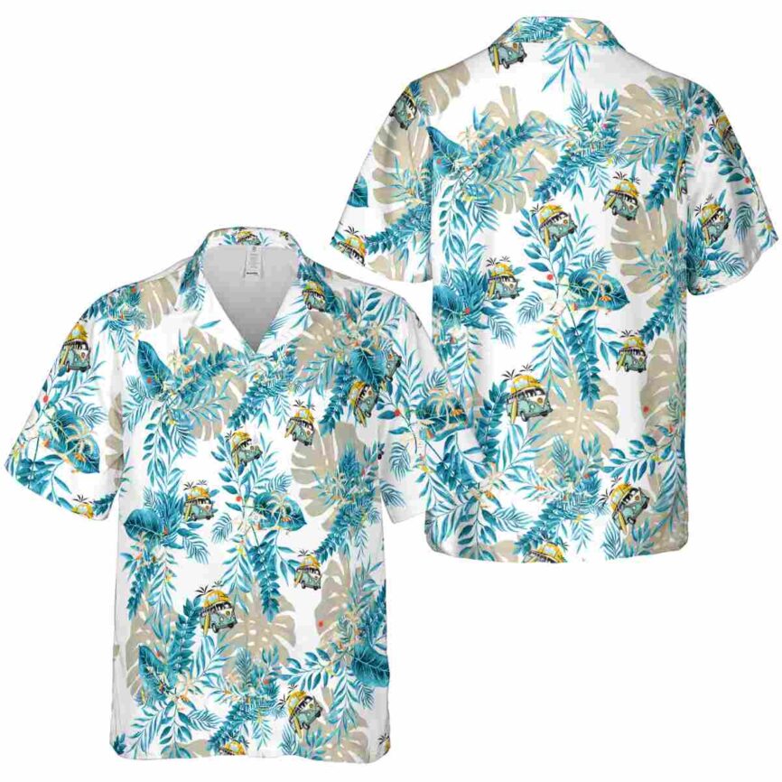 Summer Tropical Fronds Hawaiian Shirt Premium grade