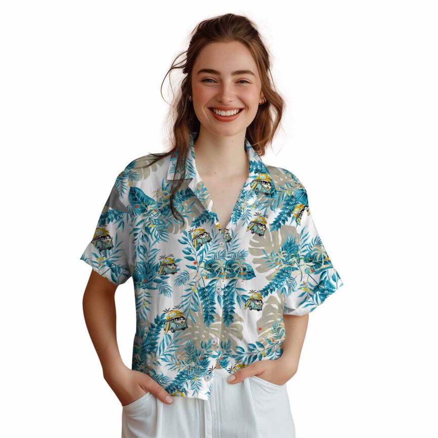 Summer Tropical Fronds Hawaiian Shirt Top rated