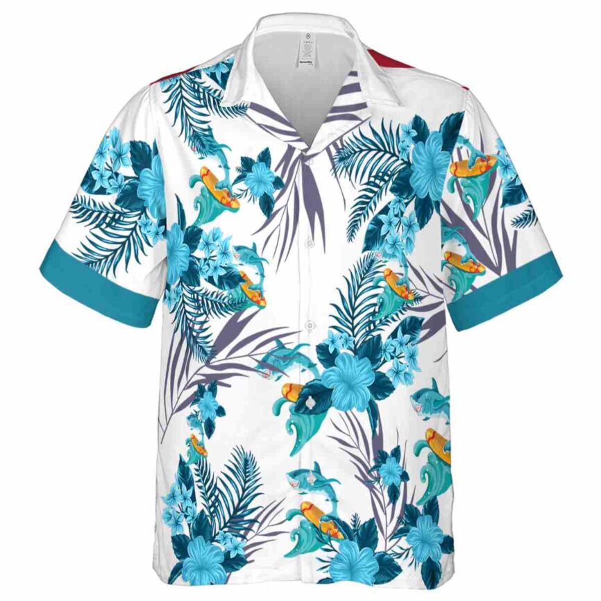 Summer US Flag Floral Hawaiian Shirt Fashion forward