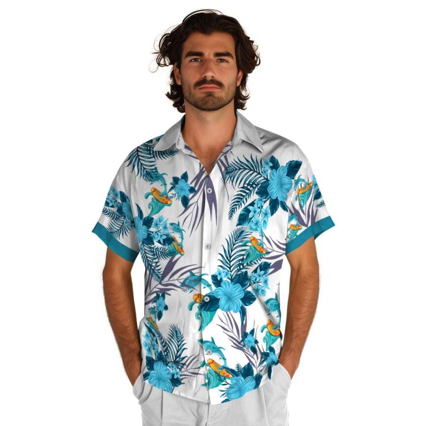 Summer US Flag Floral Hawaiian Shirt New Arrival