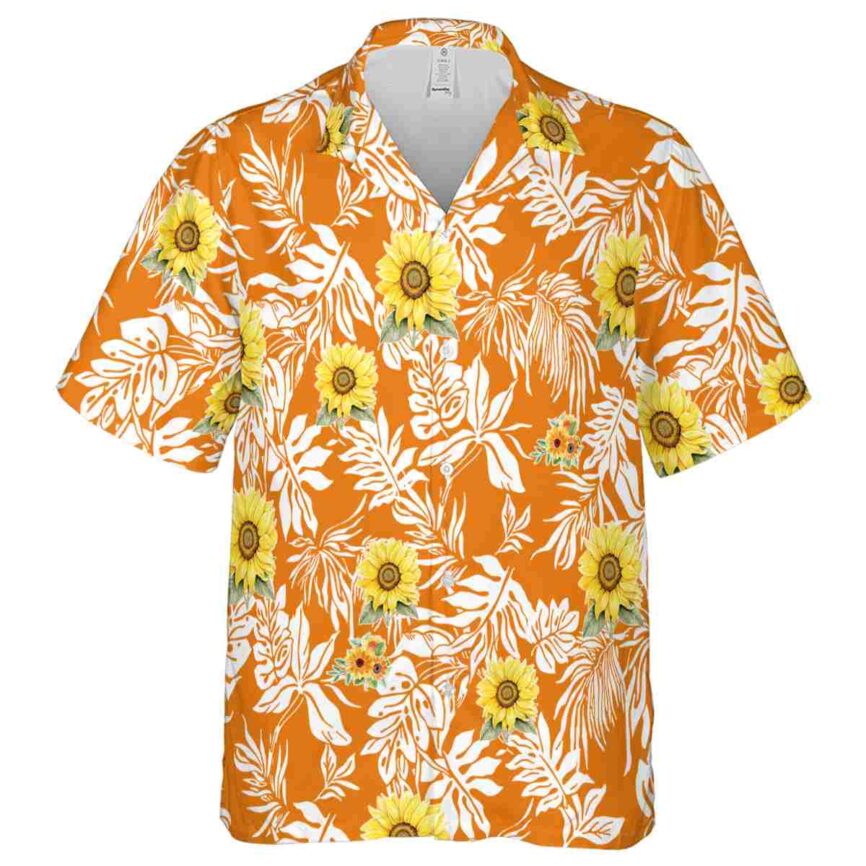 Sunflower Bold Foliage Hawaiian Shirt Fashion forward