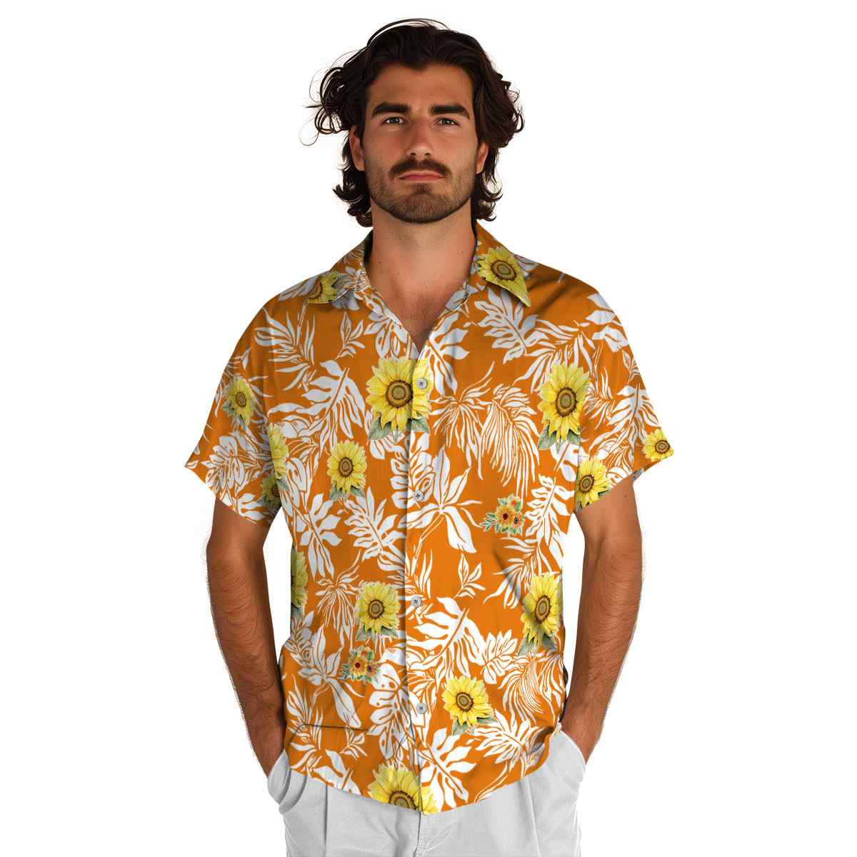 Sunflower Bold Foliage Hawaiian Shirt New Arrival Sunflower Bold Foliage Hawaiian Shirt New Arrival