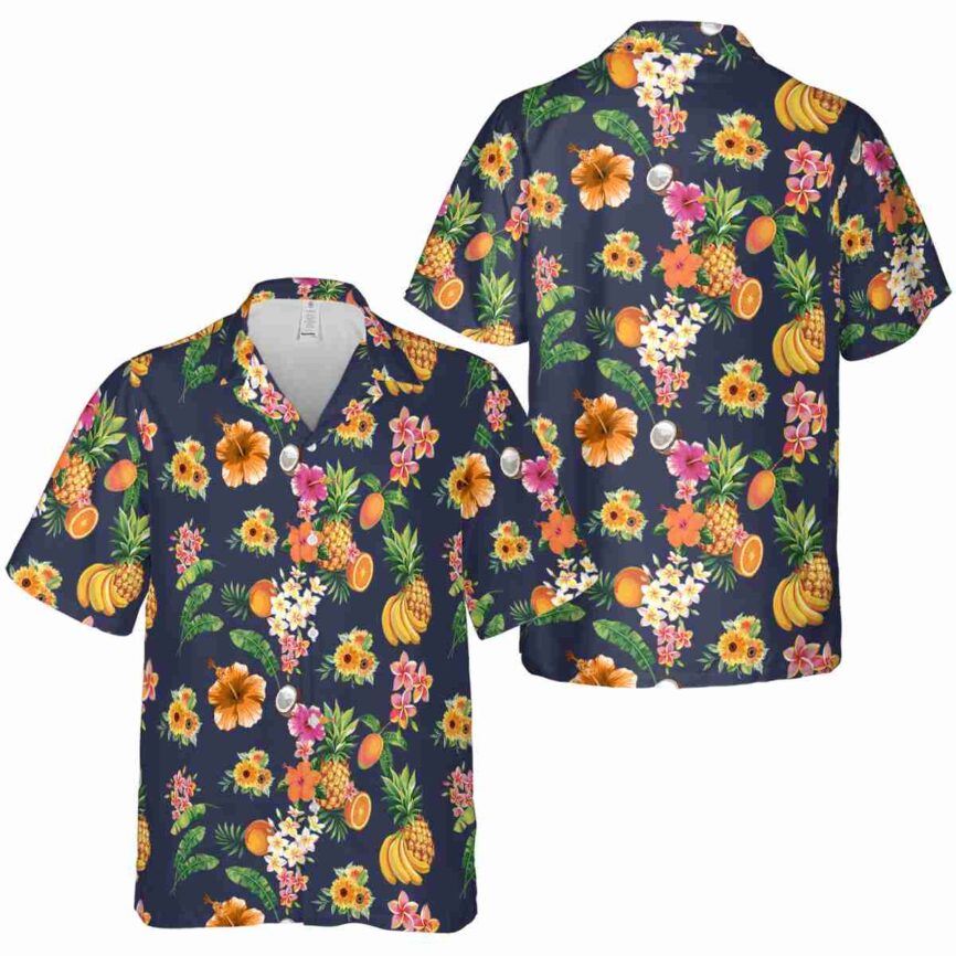 Sunflower Fruit Pattern Hawaiian Shirt Premium grade