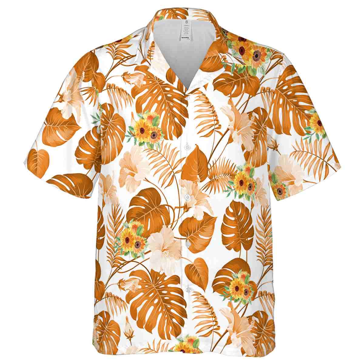 Sunflower Leaf Pattern Hawaiian Shirt Fashion forward Sunflower Leaf Pattern Hawaiian Shirt Fashion forward