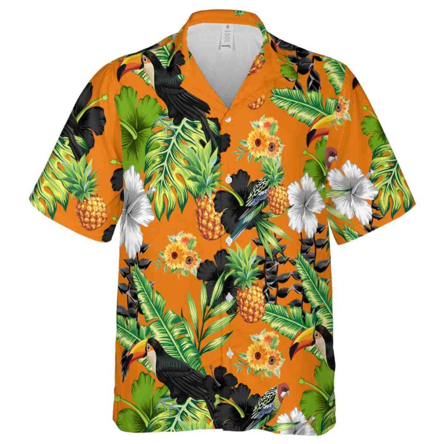 Sunflower Leafy Toucan Hawaiian Shirt Fashion forward