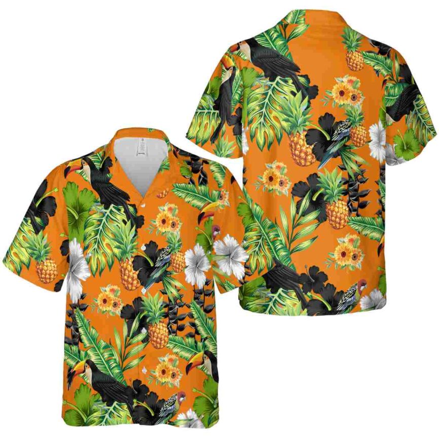Sunflower Leafy Toucan Hawaiian Shirt Premium grade